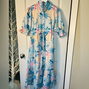 Holly Shae Key West Toile Catherine Maxi Dress Size XS/S